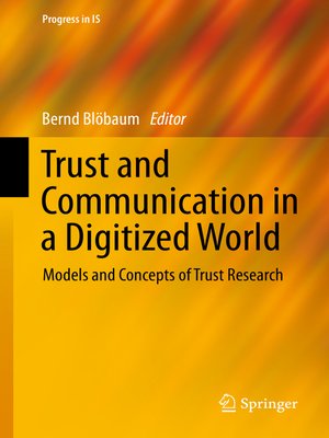 cover image of Trust and Communication in a Digitized World